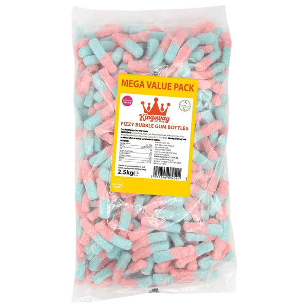 Kingsway Jumbo Fizzy Bubblegum Bottles (3KG)