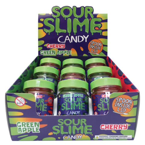 Sour Slime Candy - Cherry and Green Apple (100g)