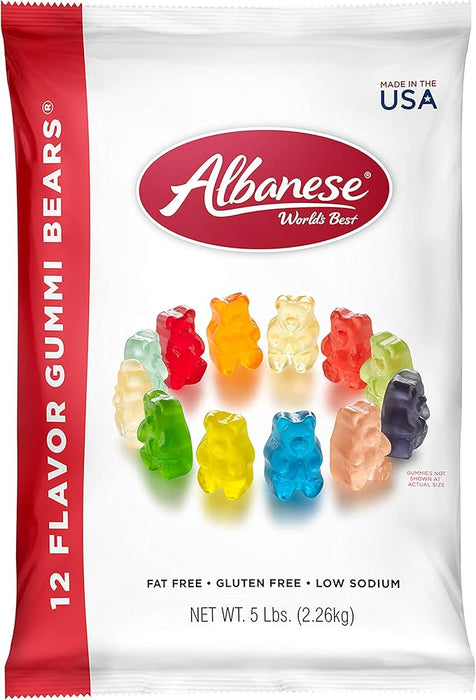 Albanese Gummi Bears - 12 Flavours (2.27KG)