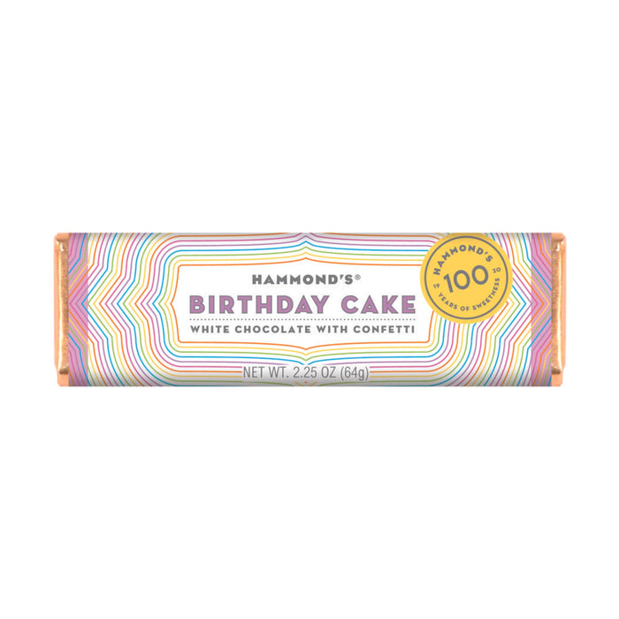 Hammond's White Chocolate Birthday Cake Bar (64g)