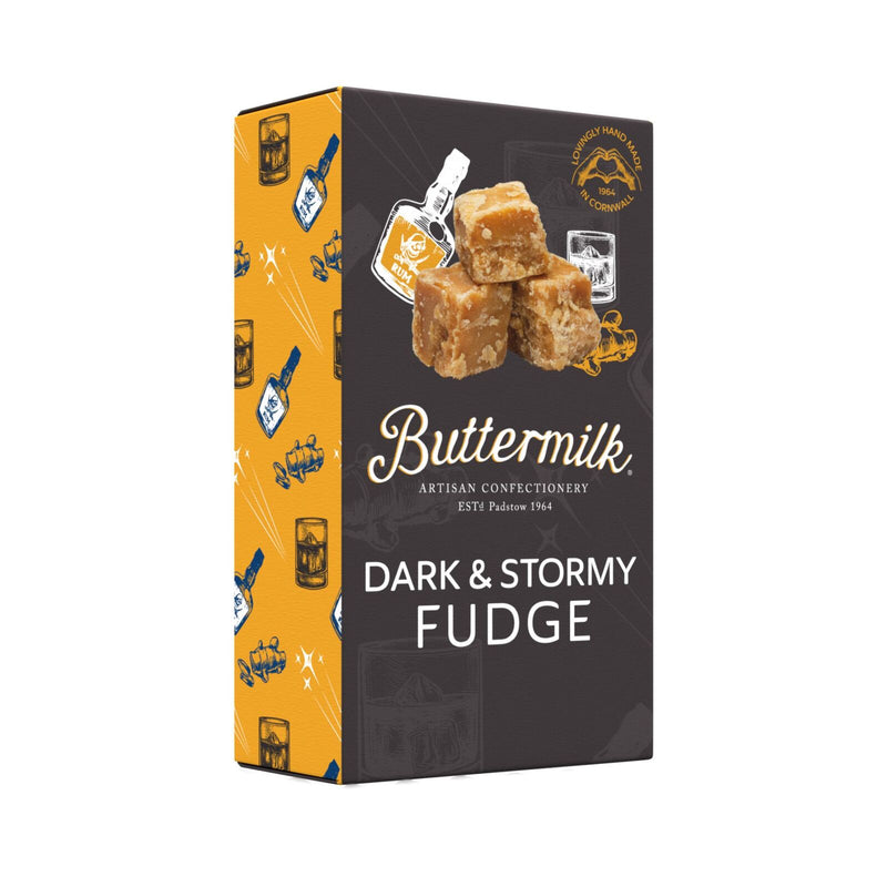 Buttermilk Crumbly Dark & Stormy Fudge (100g)