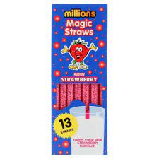 Millions Magic Straws - Strawberry (78g)