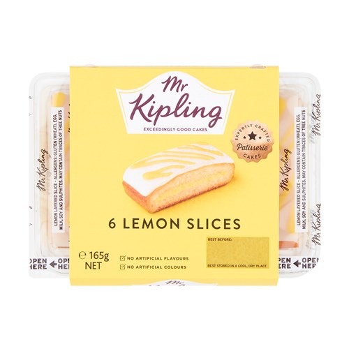 Mr Kipling Lemon Slices - 6-Pack (165g)