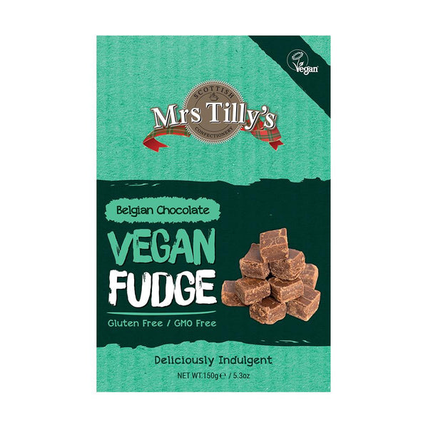 Mrs Tilly's Belgian Chocolate Vegan Fudge (150g)