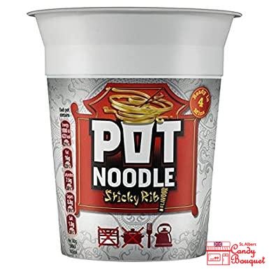 Pot Noodle - Sticky Rib (90g) - Candy Bouquet of St. Albert