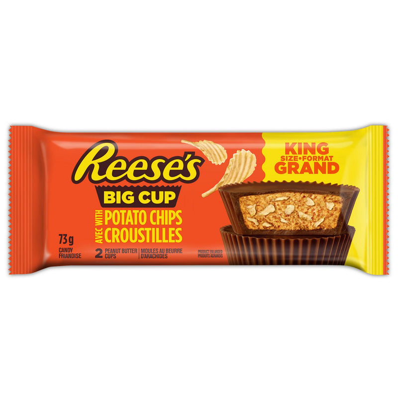 Reese's Big Cup w/ Potato Chips - King-Size (73g) - Candy Bouquet of St. Albert