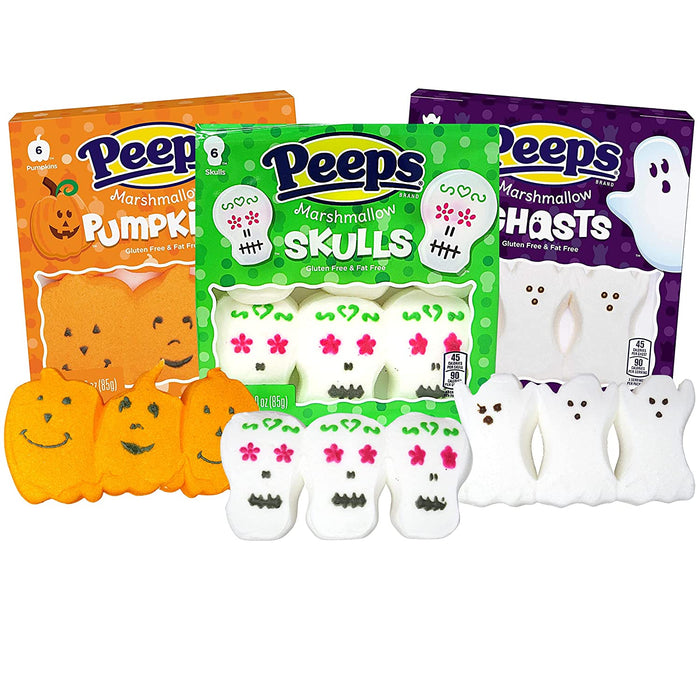 Peeps® Marshmallow 6-Pack - Pumpkins (85g) - Candy Bouquet of St. Albert