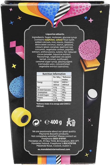 Maynards Bassetts Liquorice Allsorts - Carton (400g) - Candy Bouquet of St. Albert