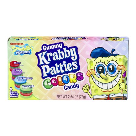 SpongeBob Gummy Krabby Patties - Colours (72g) - Candy Bouquet of St. Albert