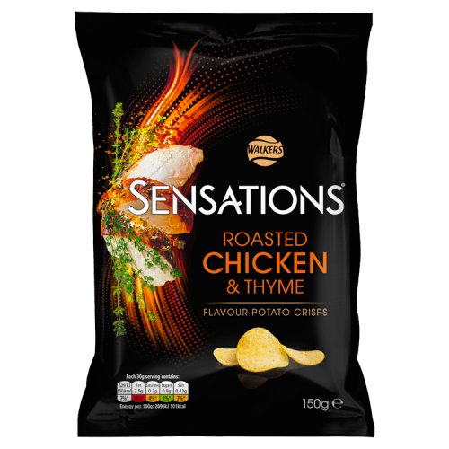 Walkers Sensations Roast Chicken & Thyme (150g) - Candy Bouquet of St. Albert