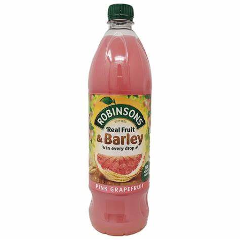 Robinsons Barley Water - Pink Grapefruit (1L) - Candy Bouquet of St. Albert