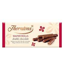 Thorntons Double Chocolate Wafer Rolls (129g) - Candy Bouquet of St. Albert