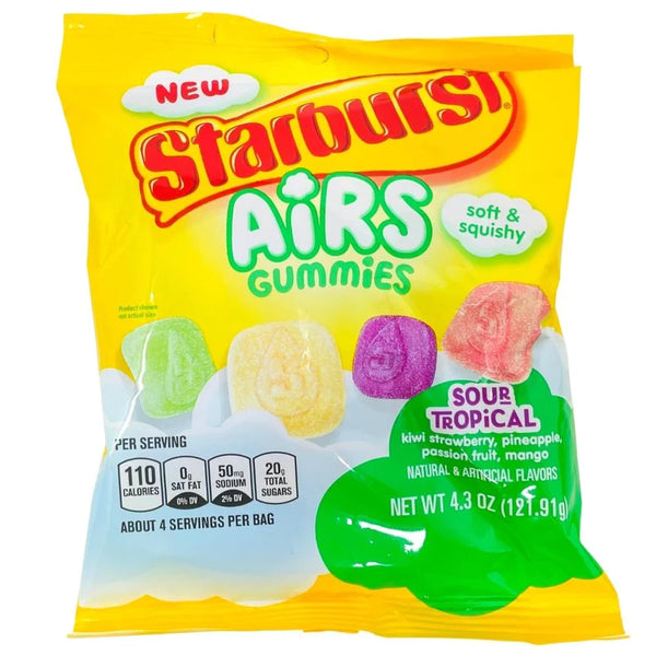 Starburst Airs Gummies - Sour Tropical (121.9g) - Candy Bouquet of St. Albert